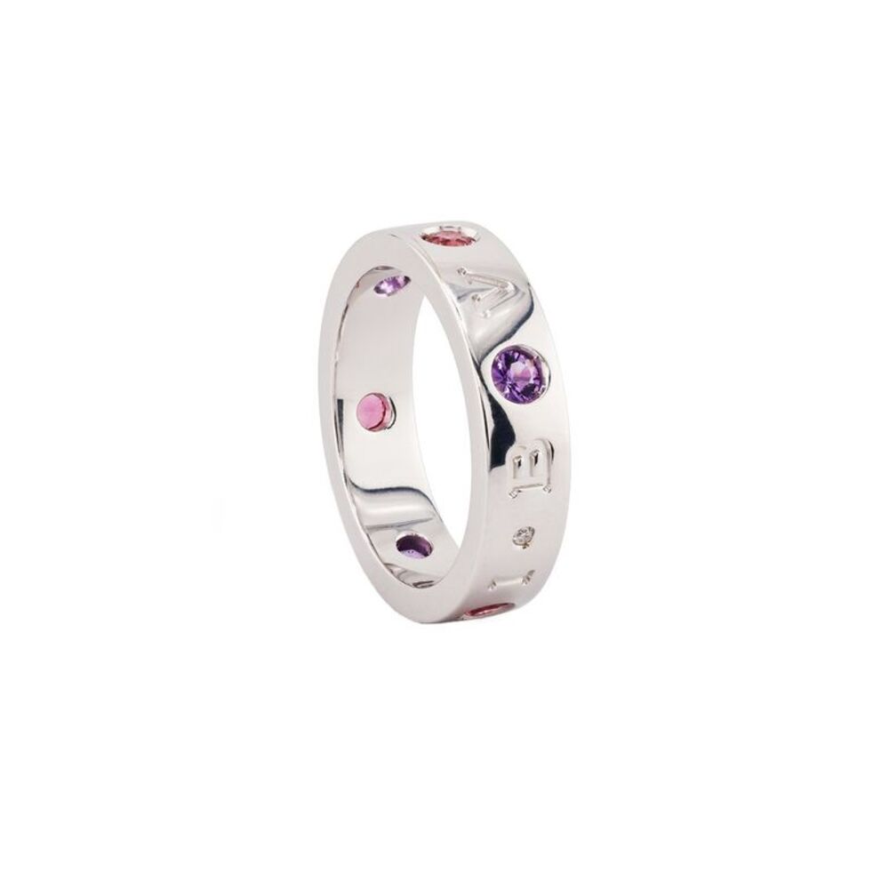 Bulgari 18K 0.15 ct. tw. Diamond & Amethyst Ring - Picture 3 of 3